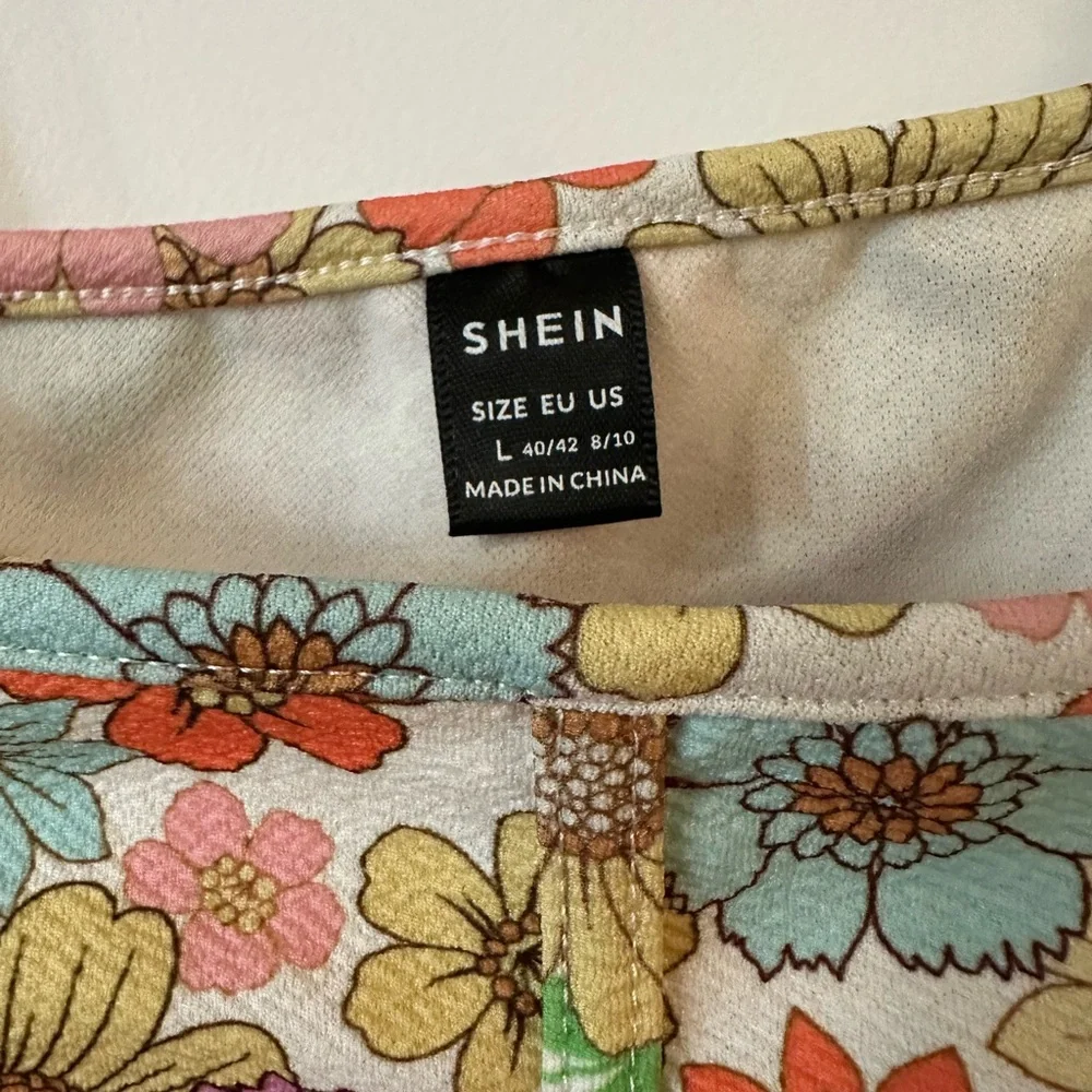 SHEIN Pink and Orange Bustier Tank Top - Picture 2 of 3